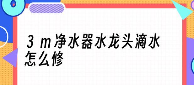 如何修理没有回水的净水器（解决净水器回水问题的有效方法）