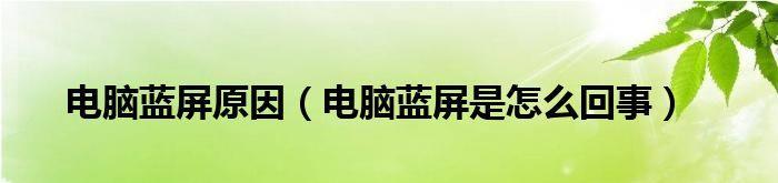 电脑重装蓝屏了怎么办（解决电脑重装过程中出现的蓝屏问题）